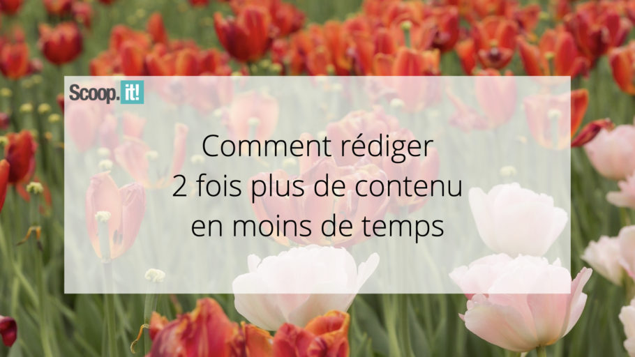 Comment rédiger 2 fois plus de contenu en moins de temps